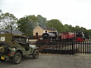 Brockford Station yard Mid-Suffolk Light Railway