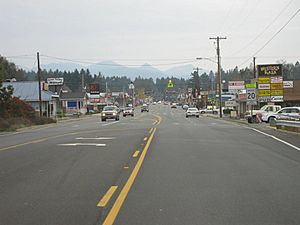 Entering town from the North