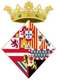 Coat of Arms of Spanish Infantas as Single Women (1580-1700)