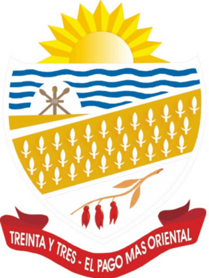 Coat of arms of Treinta y Tres Department