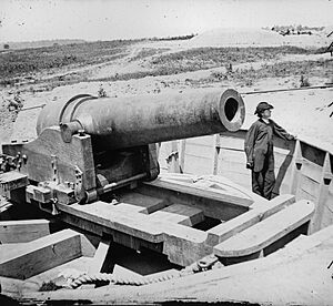 Confederate battery on James River