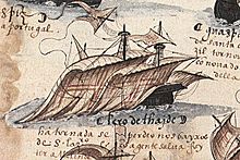 Detail of Pero de Ataide's ship (Cabral Armada)