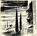 Disegno per copertina di libretto, disegno di Peter Hoffer per Goyescas (1954) - Archivio Storico Ricordi ICON012384