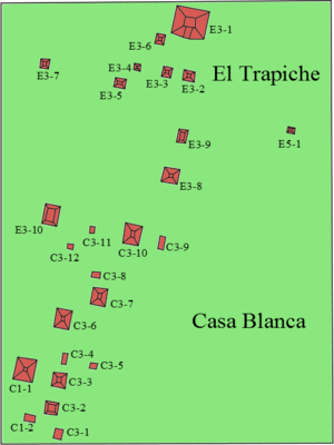Estructuras El Trapiche y Casa Blanca Chalchuapa