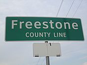 Freestone County, TX sign IMG 2301