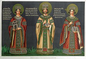 Fresco of Comneni at Agia Theotokos, Trebizond.