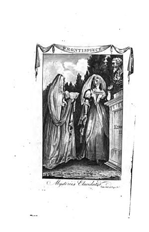 Frontispiece of Anna Maria Mackenzie's Mysteries elucidated Vol I 1795