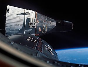 Gemini 7 in orbit - GPN-crop