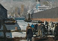 George Bellows - Men of the Docks - 1912 - The National Gallery