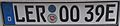 German electric car license plate
