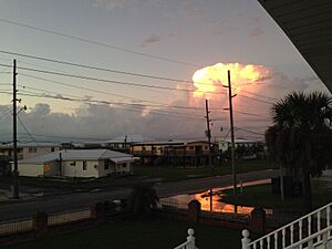 Grand Isle Houses seen from porch