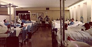 Great Lakes Naval Hospital 1966 - American Red Cross - Jennie Frankel and Terrie Frankel perform for wounded soldiers