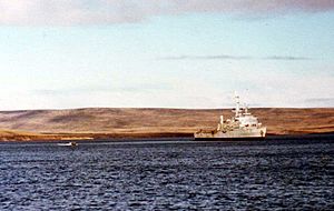 HMS Fearless, San Carlos, 1982