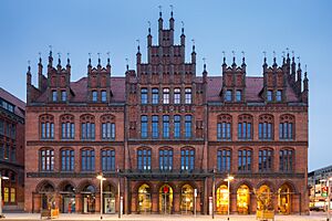 Hannover old townhall Karmarschstrasse Mitte Hannover Germany 01