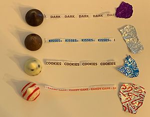 Hershey's-KISSES-varieties-with-plume-label-and-colored-foil-wrapper
