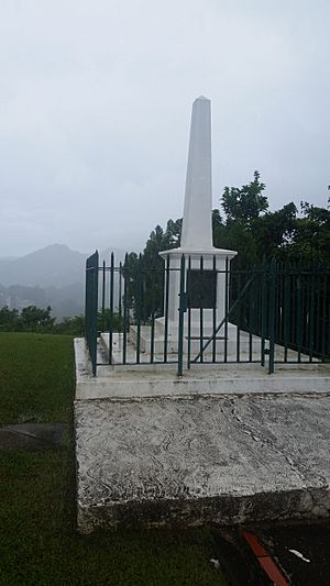 Inniskilling Monument at Fort Charlotte, Morne Fortune, St. Lucia