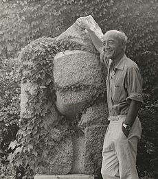 Isamu Noguchi at the Noguchi Garden Museum by David Finn