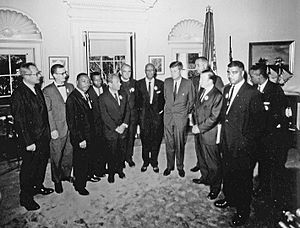 JFK meets with leaders of March on Washington 8-28-63