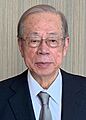Joseph Young and Former PM Yasuo Fukuda 2021 (cropped)