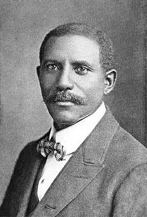 black and white photo of a Black man in his late 40s