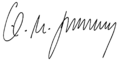 Karl-Theodor zu Guttenberg Signature