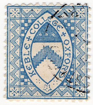 Keble College Oxford stamp 1882
