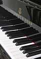 Keyboard of grand piano - Steinway & Sons (Hamburg factory)