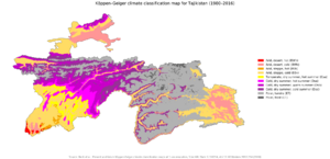 Koppen-Geiger Map TJK present