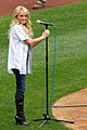 Kristin Chenoweth singing National Anthem at Yankee Stadium