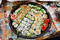 Large plate of sushis - panoramio
