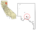 Lassen County California Incorporated and Unincorporated areas Susanville Highlighted 0677364