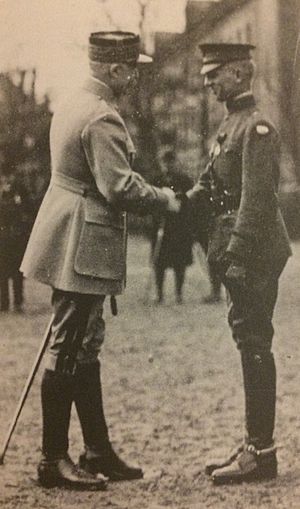 Lesley J. McNair receives Legion of Honor from Marshal Petain, 1919