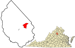 Madison County Virginia incorporated and unincorporated areas Brightwood highlighted
