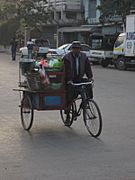 Mandalay trishaw peddler