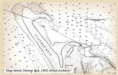 Map clatsop spit 1905 NOAA