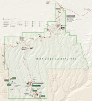 Mesa Verde park map
