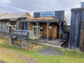 Museum and wagon in Shaniko Historic District