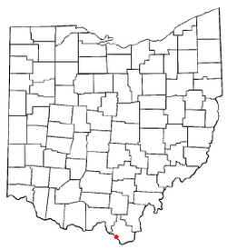 Location of Coal Grove, Ohio