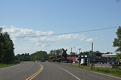Odanah on U.S. Route 2