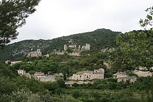 Oppède le Vieux - Vue de l'aire de battage