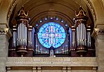 Organ and Rose Window, The Cathedral of Saint Paul, Selby Avenue and Summit Avenue, Cathedral Hill, Saint Paul, MN (cropped)