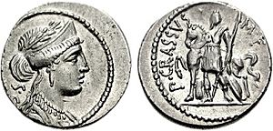 P. Crassus denarius