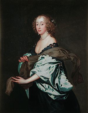 Penelope Herbert, née Naunton, by circle of Anthony van Dyck
