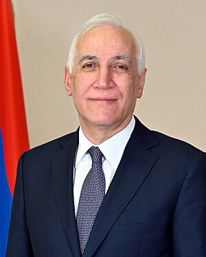 President of the Republic of Armenia Vahagn Khachaturyan 2 (alt-crop).jpg