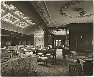 RMS Lusitania 1st Class Lounge and Music Room