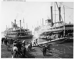 Riverboats at Memphis