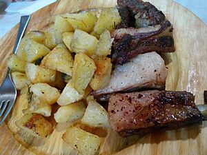 Roast with potatoes