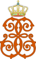 Royal Monogram of Queen Emma of the Netherlands, Variant