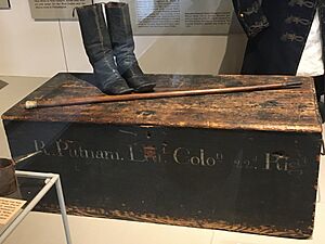 Rufus Putnam's Boots, Cane and Revolutionary War Chest