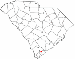 Location of Beaufort, South Carolina